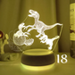 Luminária Decorativa 3D Troca de Cor Dinossauros
