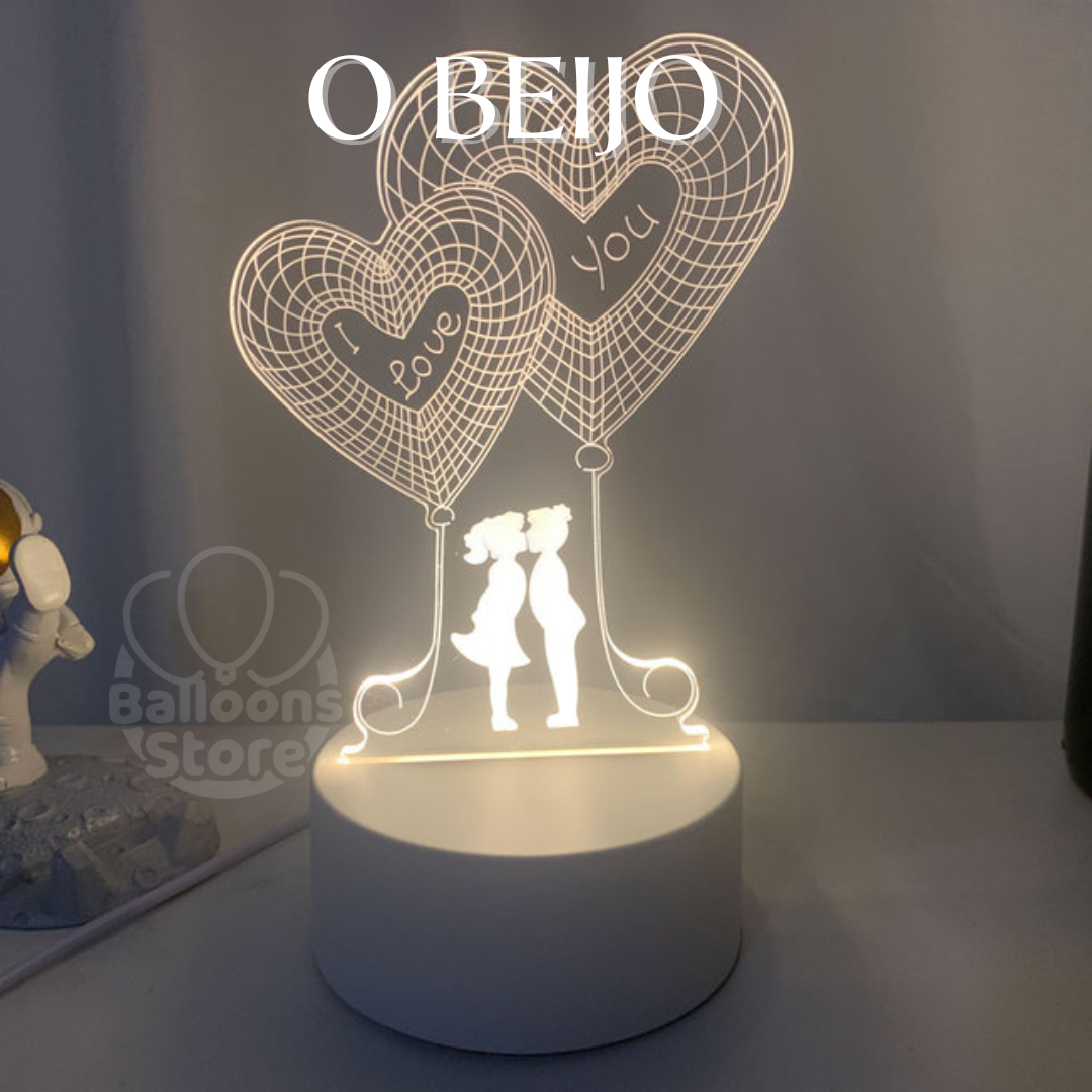 Luminária Decorativa 3D Encanto