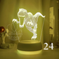 Luminária Decorativa 3D Troca de Cor Dinossauros