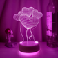 Luminária Decorativa 3D Troca de Cor Encanto
