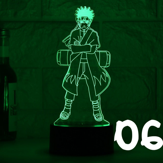 Luminária Decorativa 3D Troca de Cor Naruto
