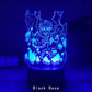 Luminária Decorativa 3D Troca de Cor  Kimetsu No Yaiba