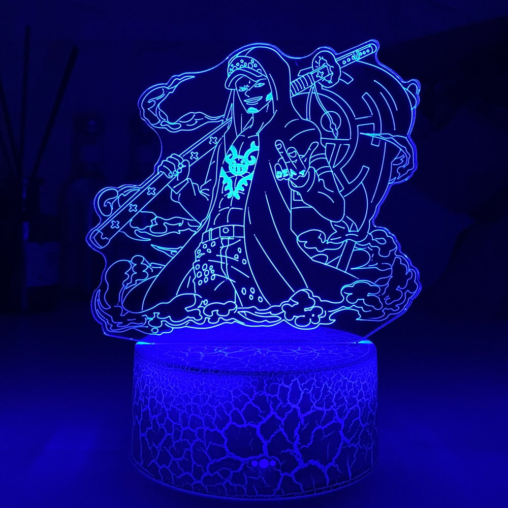 Luminária Decorativa 3D Troca de Cor One Piece