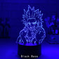 Luminária Decorativa 3D Troca de Cor My Hero Academia