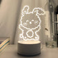 Luminária Decorativa 3D Ursinhos Fofinhos