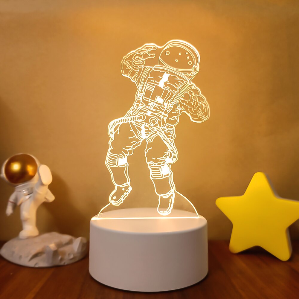 Luminária Decorativa 3D Astronauta
