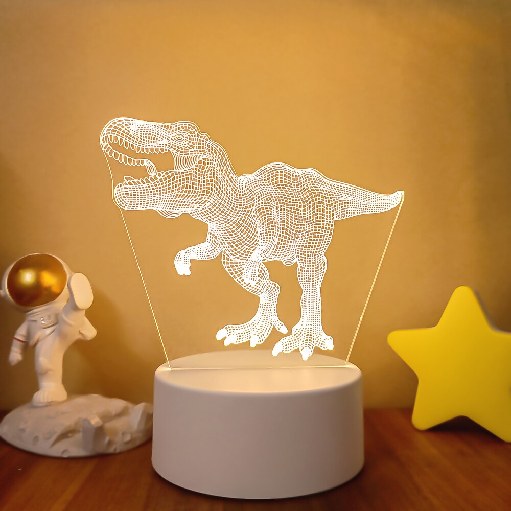 Luminária Decorativa 3D Dinossauros