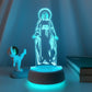 Luminária Decorativa 3D Troca de Cor Religiosa